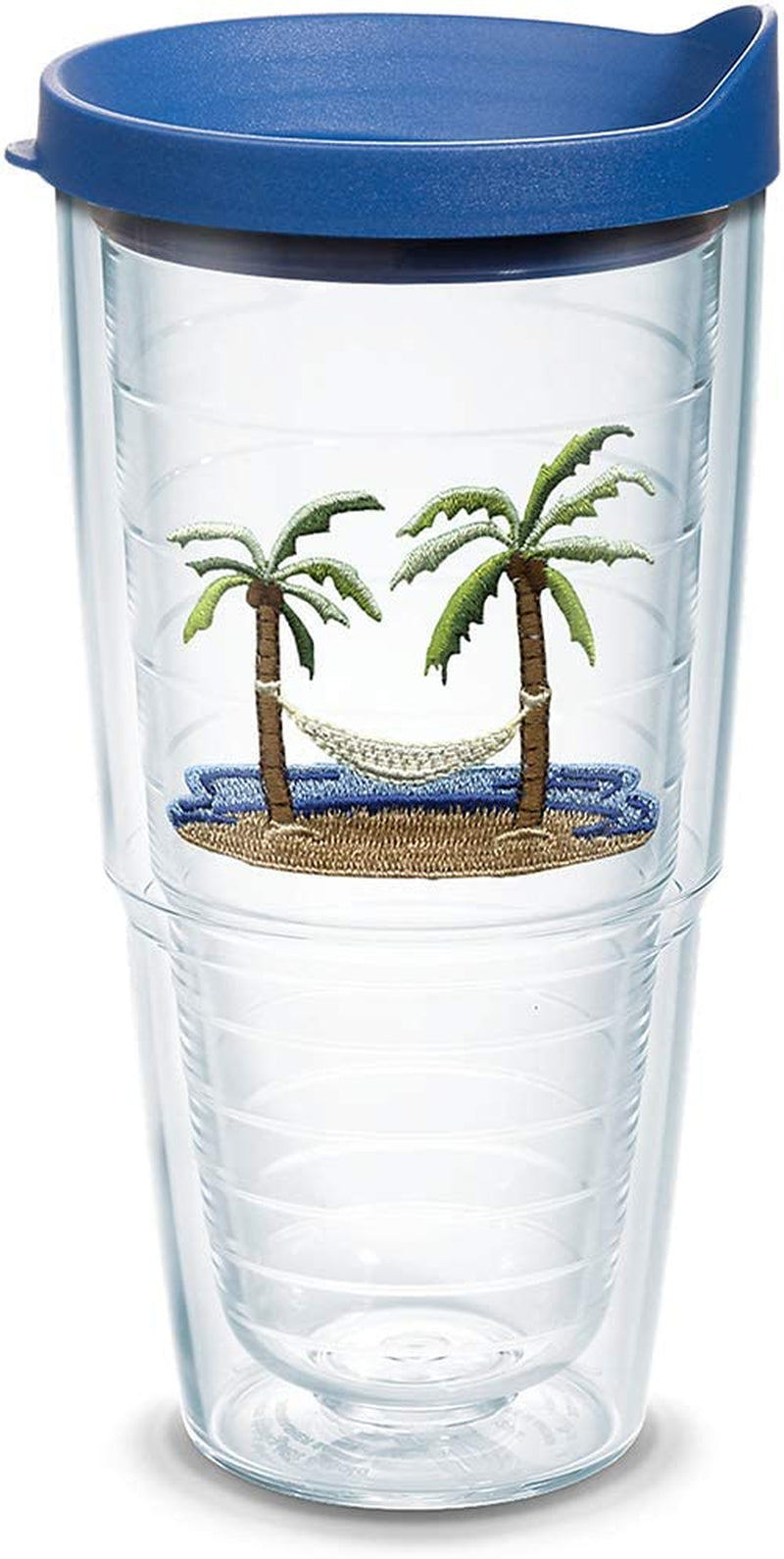 TERVIS Tumbler, 16-Ounce, "Palm Trees and Hammock", 2-Pack , Clear - 1035967