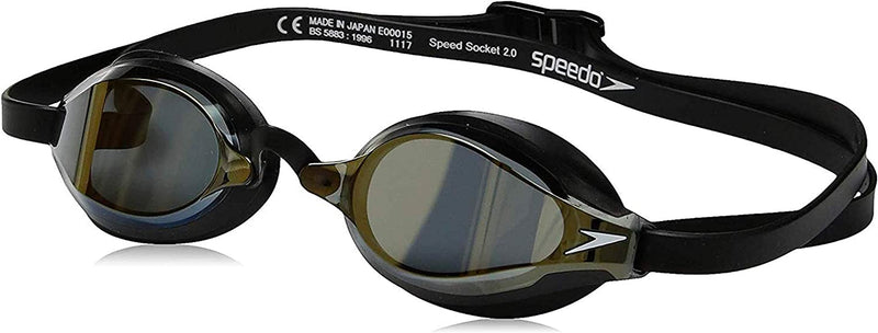 Speedo Unisex-Adult Swim Goggles Speed Socket 2.0 Sporting Goods > Outdoor Recreation > Boating & Water Sports > Swimming > Swim Goggles & Masks Speedo Deep Gold Mirrored  