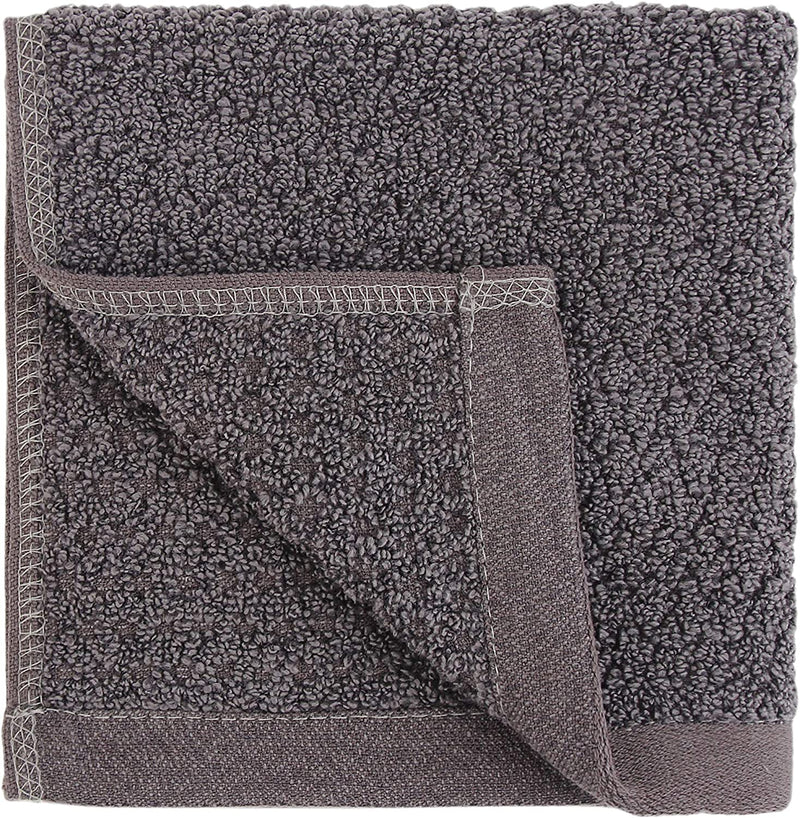 Everplush Diamond Jacquard Hand Towel Set, 4 X (16 X 30 In), Khaki, 4 Count Home & Garden > Linens & Bedding > Towels Everplush Charcoal 6 x Washcloth (13 x 13 in) 