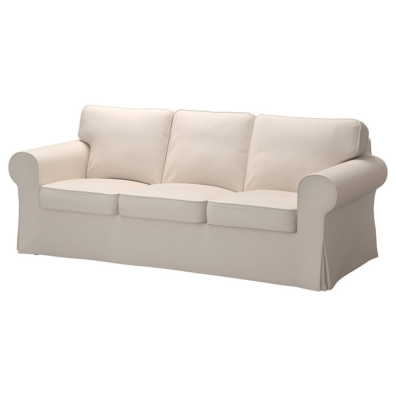 Replacement Cover for IKEA Ektorp 3-Seat Sofa without Chaise , Lofallet Beige (Does NOT Fit Ektorp 3.5-Seat Sofa) Home & Garden > Decor > Chair & Sofa Cushions IKEA   