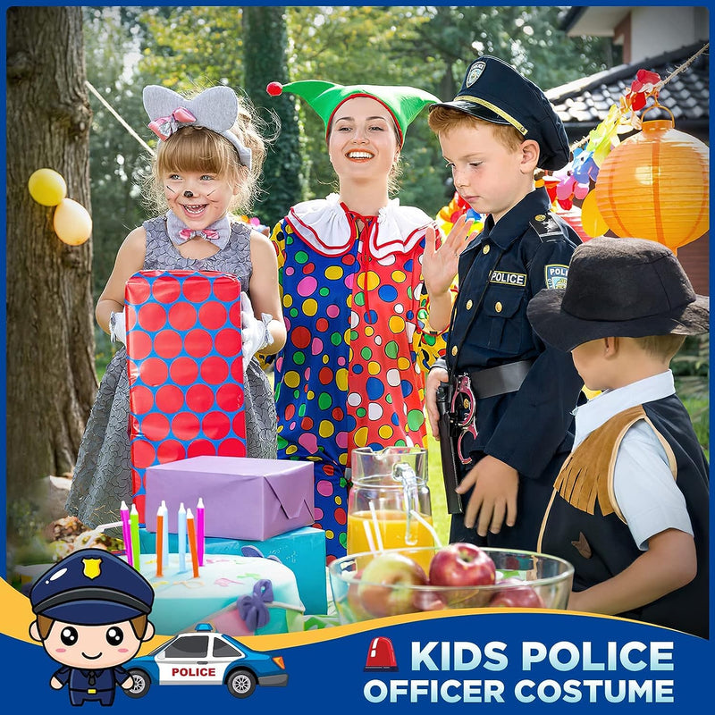Luucio Police Officer Costume for Kids, Police Costume for Kids with Police Uniform, Halloween Costume for Kids, Dress Up, Role Play Kit for Boys Girls  Luucio   