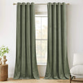 RYB HOME Black Velvet Curtains for Bedroom, Light Blocking Winds & Nosie Dampening Window Curtain Drapes Energy Saving Elegant Home Decoration for Kitchen Living Room, W52 X L84 Inches, 2 Panels Set Home & Garden > Decor > Window Treatments > Curtains & Drapes RYB HOME Sage Green W52 x L90 