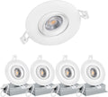 (4 Pack)4 Inch 3CCT Black Gimbal LED Recessed Light,12W 100W Eqv,Ic Rated,3 Colors 2700K/3000K/4000K,1000Lm High Brightness,Cri90+ Airtight Dimmable Adjustable Rotatable Downlight Lighting Fixture Home & Garden > Lighting > Flood & Spot Lights NICKLED 2700K/3000K/4000K-WH 4PACK 