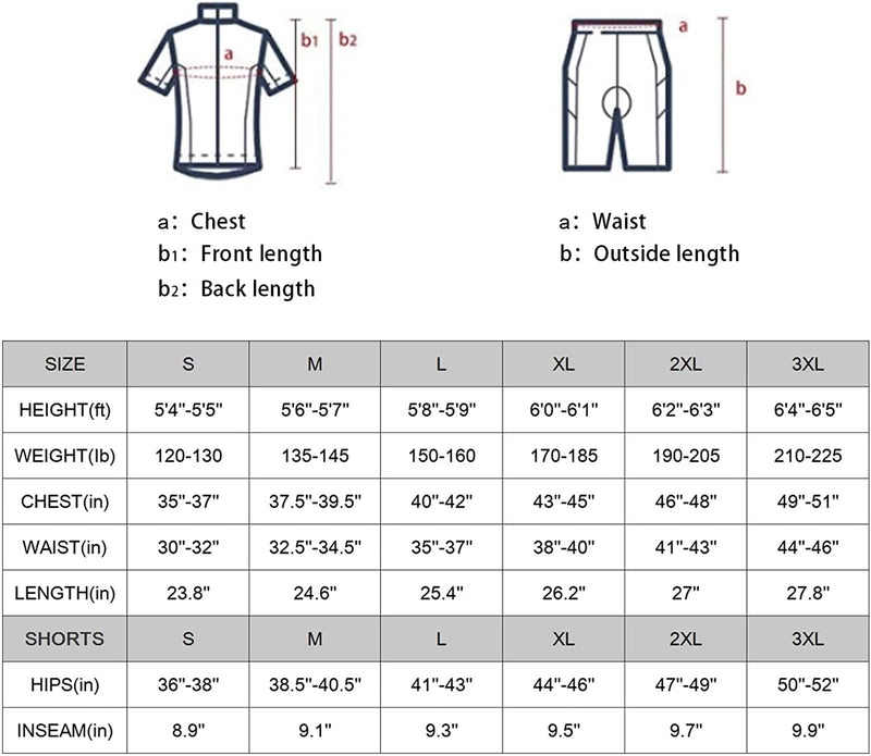 BALEAF Men'S Cycling Jersey Set Bicycle Short Sleeve Mountain Bike Shirts Clothing Outfit MTB Summer UPF50+ Sporting Goods > Outdoor Recreation > Cycling > Cycling Apparel & Accessories BALEAF   