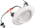 OSTWIN 3 Inch Gimbal LED Recessed Light, Adjustable Eyeball Downlight with Junction Box, 3000K/4000K/5000K, Dimmable Recessed Lighting IC Rated, 8W, 560 Lm, Energy Star, ETL Listed Home & Garden > Lighting > Flood & Spot Lights OSTWIN 5000K 4 Inch, 1 Pack 