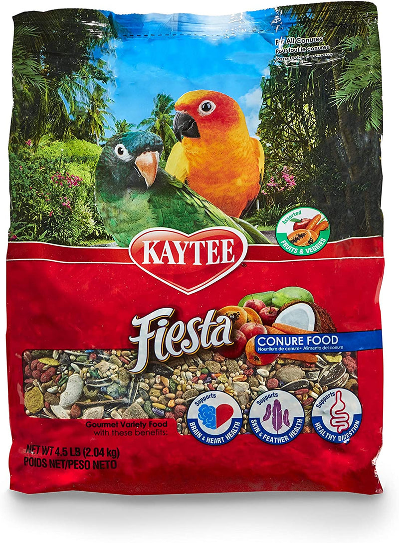Kaytee Fiesta Conure Pet Bird Food, 4.5 Pound Animals & Pet Supplies > Pet Supplies > Bird Supplies > Bird Food Central Garden & Pet Bird Food  