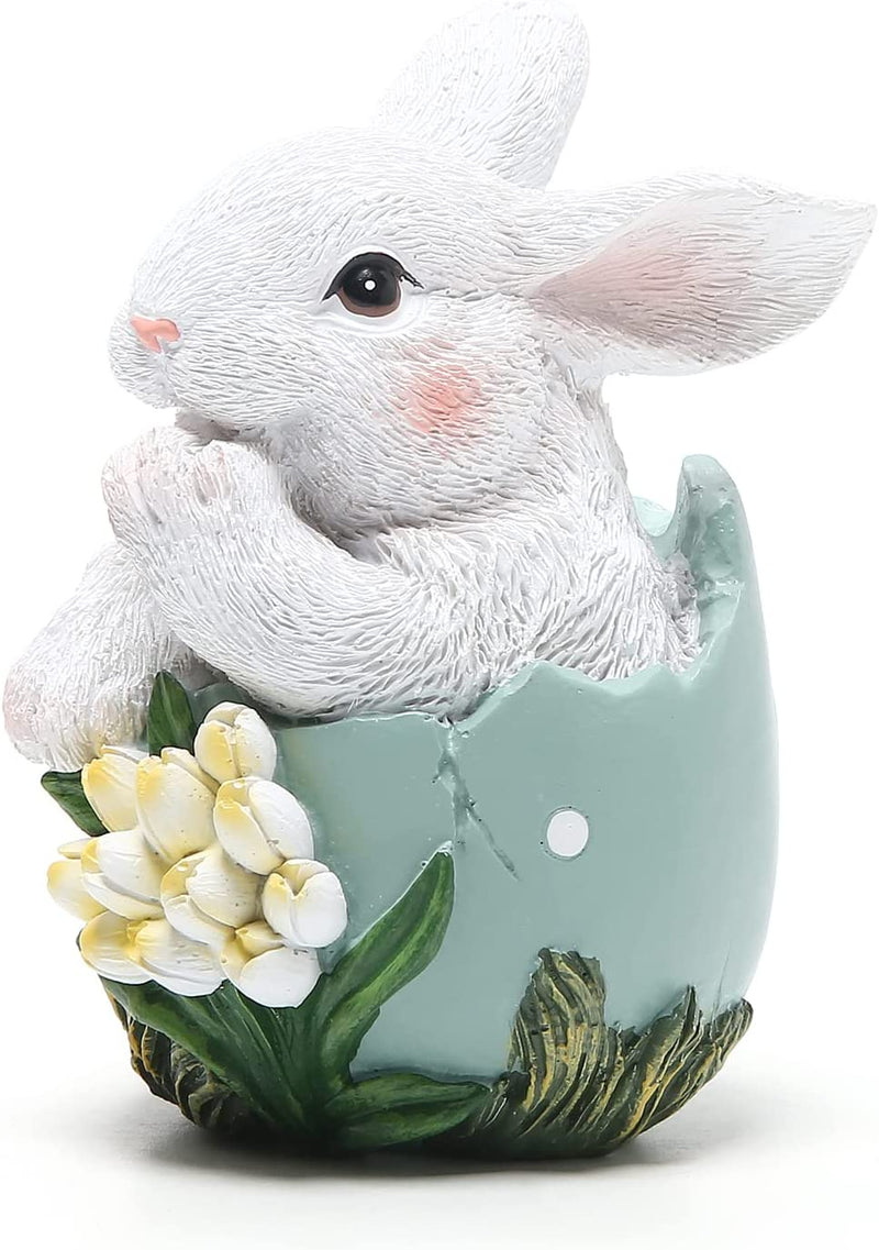 Hodao Easter Bunny Decorations Spring Home Decor Bunny Figurines(Resurrection Protein Rabbit 2Pcs) Home & Garden > Decor > Seasonal & Holiday Decorations BOYON   