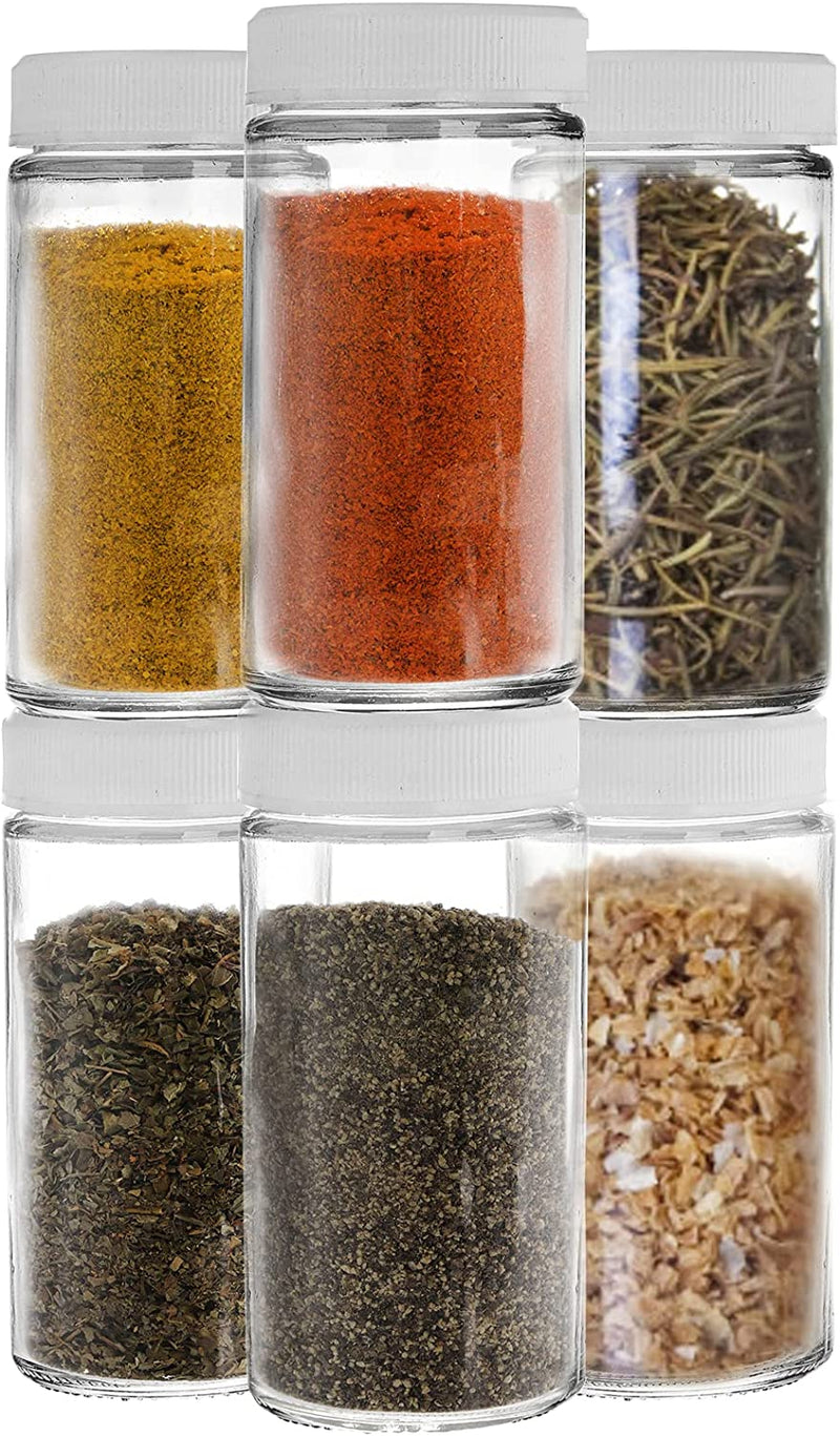 Suwimut 30 Pack Small Glass Spice Jars, 4 Oz Mini Empty round Spice Containers Bottles with Airtight Lid, Food Storage Containers for Home Kitchen, Spices, Sugar, Salt, Pepper, Herbs, Jelly, Dressings, Honey Jars, Decorating Jar Home & Garden > Decor > Decorative Jars Suwimut   