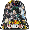 Gogreen Sprouter Anime Manga Drawstring Backpack Drawstring Bag Sports Fitness Bag School Travel Lightweight Backpack Home & Garden > Household Supplies > Storage & Organization GoGreen Sprouter M-y H-e-ro A-ca-de-mia 4 One Size 