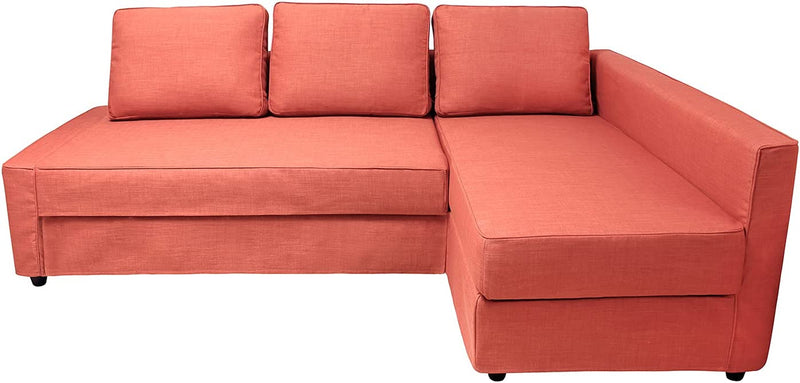 CRIUSJA Couch Covers for IKEA Friheten Sofa Bed Sleeper, Couch Cover for Sectional Couch, Sofa Covers for Living Room, Sofa Slipcovers with Cushion and Throw Pillow Covers (2030-17, Left Chaise) Home & Garden > Decor > Chair & Sofa Cushions CRIUSJA S-24 Right Chaise 