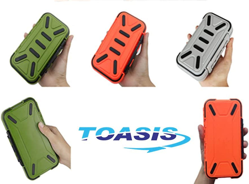Toasis Fishing Tackle Accessory Box Small Fishing Hooks Weights Sinkers Swivel Storage Container (Olive) Sporting Goods > Outdoor Recreation > Fishing > Fishing Tackle BHGBE   