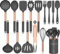 Silicone Cooking Utensil Set,Umite Chef Kitchen Utensils 15Pcs Cooking Utensils Set Non-Stick Heat Resistan Bpa-Free Silicone Stainless Steel Handle Cooking Tools Whisk Kitchen Tools Set - Grey Home & Garden > Kitchen & Dining > Kitchen Tools & Utensils Umite Chef Pink Gold  