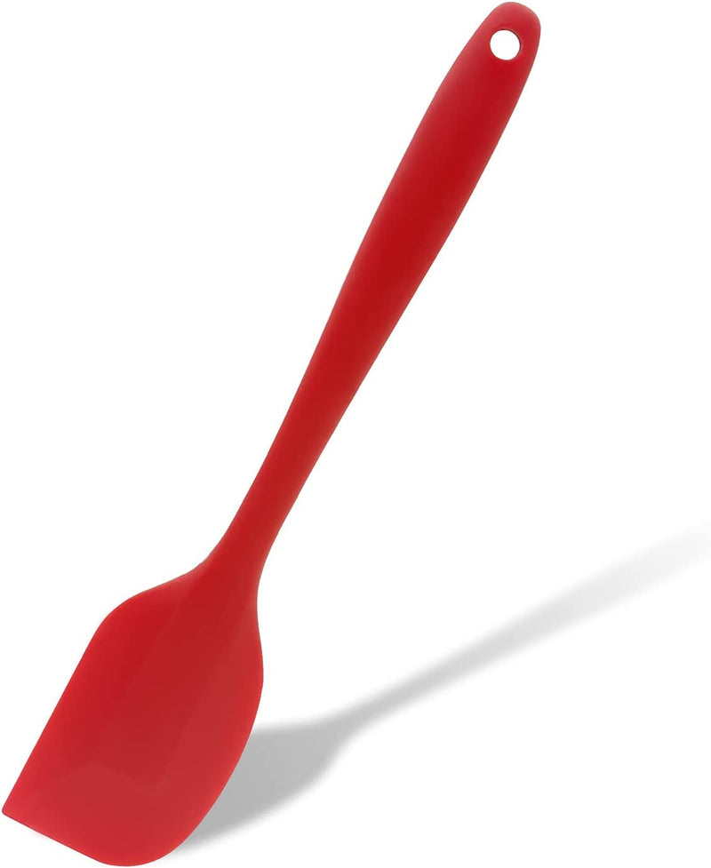 MJIYA Silicone Spatula, 480°F Heat Resistant Non Stick Rubber Kitchen Spatulas for Cooking, Baking, and Mixing, with Stainless Steel Core (L, Red) Home & Garden > Kitchen & Dining > Kitchen Tools & Utensils MJIYA Red S 