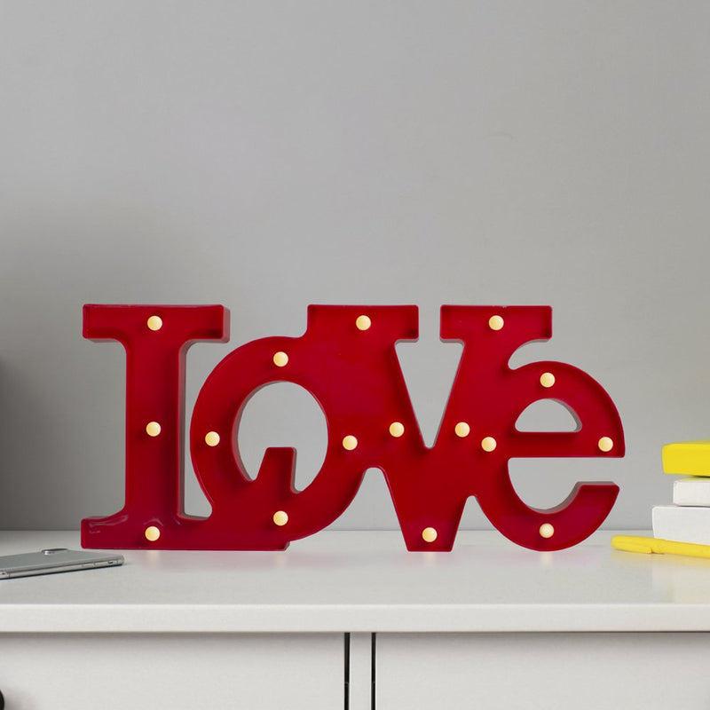Northlight 20" Battery Operated LED Lighted "LOVE" Valentine'S Day Marquee Sign - Red Home & Garden > Decor > Seasonal & Holiday Decorations Northlight   