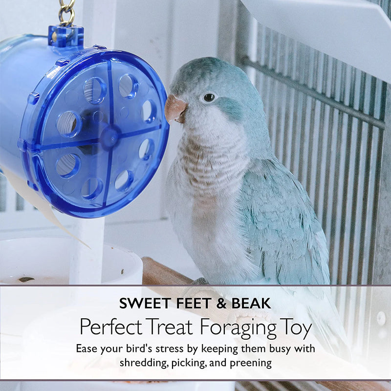 Sweet Feet and Beak - Perfect Treat Bird Cage Toys - Safe, Non-Toxic, Easy to Install - Foraging Tough Plastic Pet Toy - Bird Accessories (Small) Animals & Pet Supplies > Pet Supplies > Bird Supplies > Bird Toys Sweet Feet and Beak   