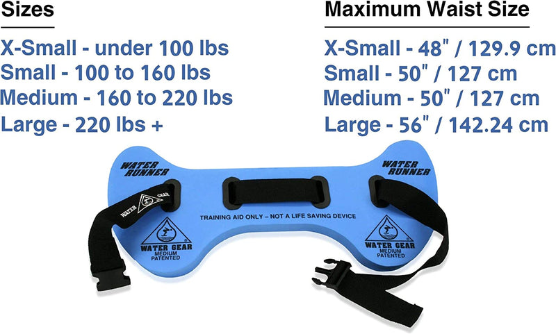 Water Gear Runner Floatation Belt - Water Exercise Equipment - Designed to Fit Your Body Type - Great for Aquatic Workouts Sporting Goods > Outdoor Recreation > Boating & Water Sports > Swimming Water Gear   