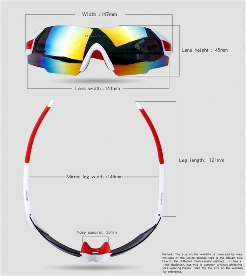 Aiwhlmn Cycling Glasses UV400 Outdoor Sports Eyewear Fashion Frameless Bike Bicycle Sunglasses MTB Goggles Riding Equipment Sporting Goods > Outdoor Recreation > Cycling > Cycling Apparel & Accessories Aiwhlmn   