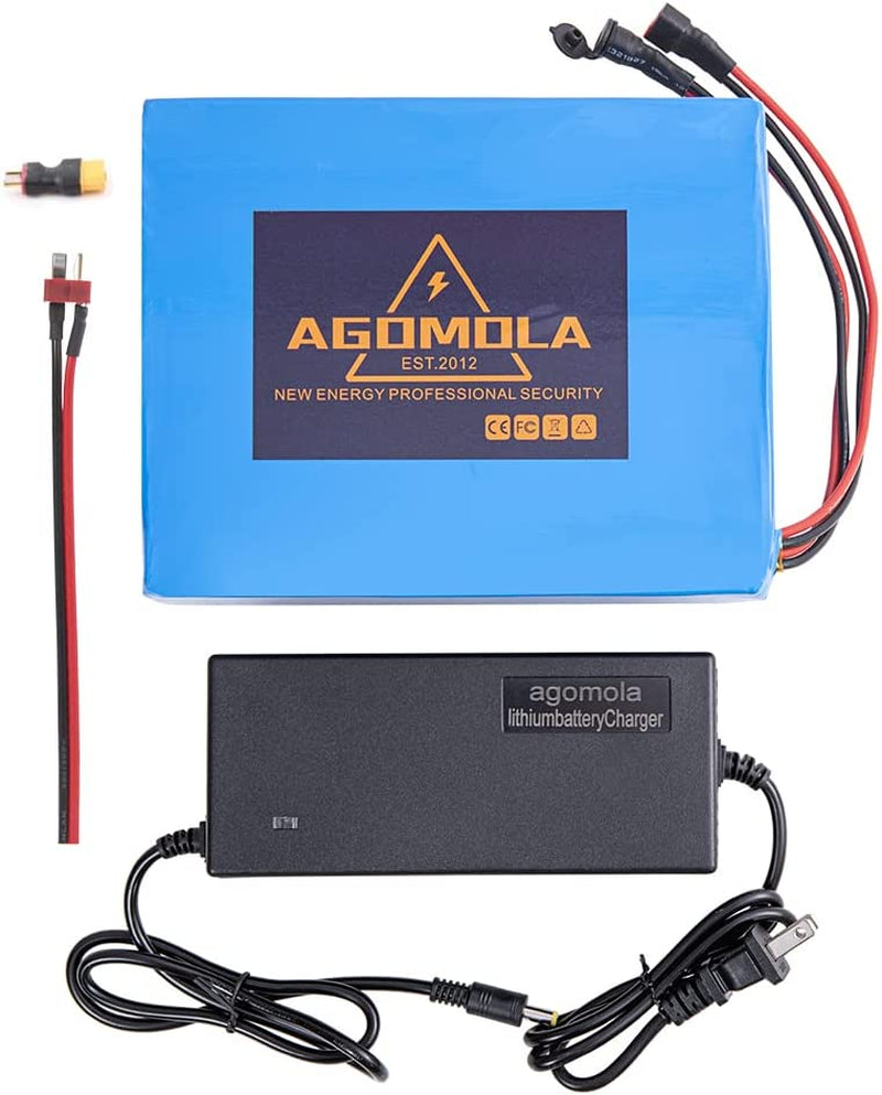 Agomola 48V Ebike Battery 20Ah Lithium Battery for 100W to 1000W 1200W Electric Bicycle Bikes Scooter Motor with Charger BMS XT60 Sporting Goods > Outdoor Recreation > Cycling > Bicycles agomola 36Volt 20AH  