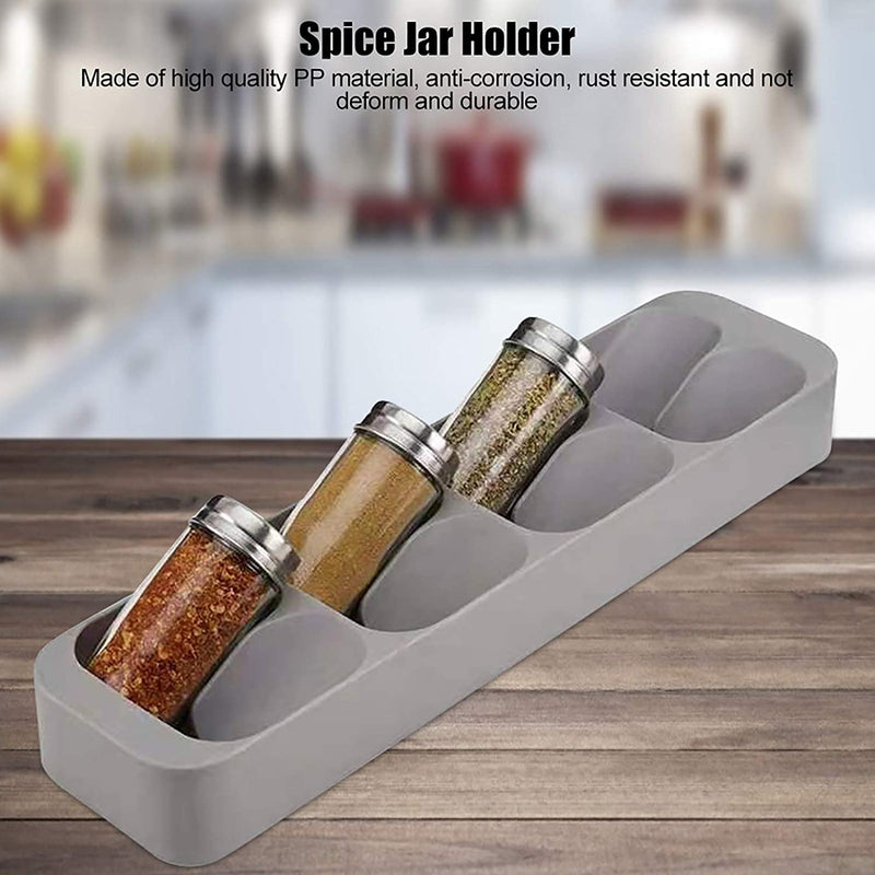 Ifcow Spice Jar Holder, Drawer Cabinet Spice Jar Bottle Storage Box 8 Grids Organizer Holder Hosehould Kitchen Supplies Home & Garden > Decor > Decorative Jars iFCOW   