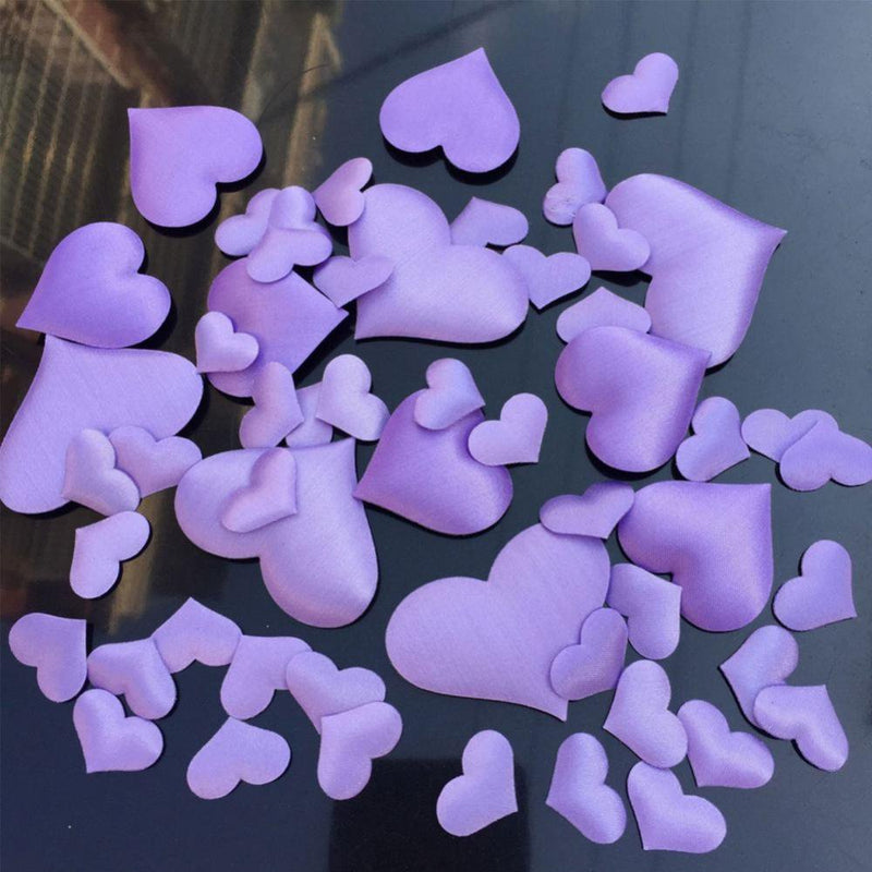 LEMETOW Heart Confetti Decoration - Romantic Decor for Valentine'S Day, Mother'S Day, Birthday, Anniversary, Thanksgiving, Christmas, New Year Home & Garden > Decor > Seasonal & Holiday Decorations LEMETOW Purple  