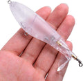 Aneew 5Pcs Unpainted Blanks Crankbaits Pencil Whopper Popper Bass Fishing Lures Kit Floating Rotating Tails Topwater Swimbaits Sporting Goods > Outdoor Recreation > Fishing > Fishing Tackle > Fishing Baits & Lures Aneew 5pcs-4"/0.5oz  