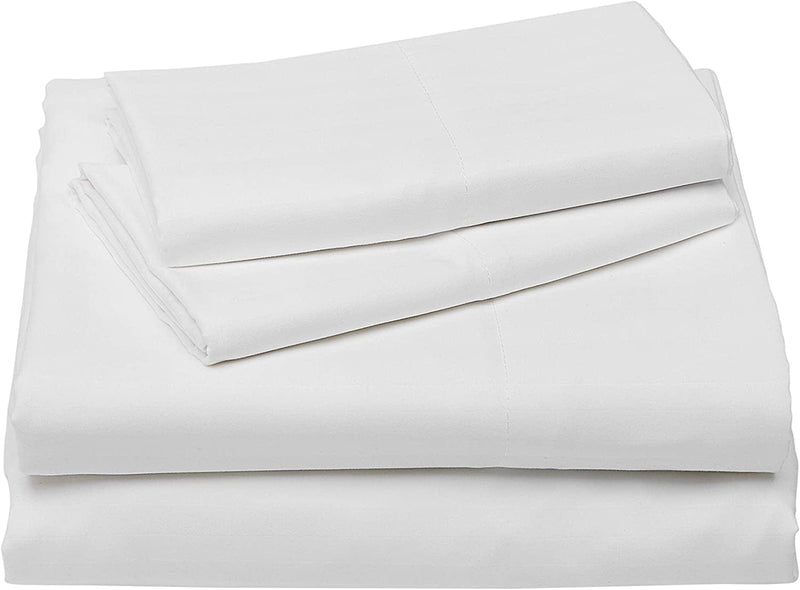 Deluxe Microfiber Striped Sheet Set, Bright White, Twin Home & Garden > Linens & Bedding > Bedding KOL DEALS Bright White 1-Pack King