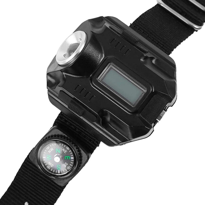 Demeras Watch Flash Light Tactical LED Flashlight Wristlight Rechargeable LED Torch Watch Waterproof Outdoor Torch Wrist Lamp Torches Hardware > Tools > Flashlights & Headlamps > Flashlights Demeras   