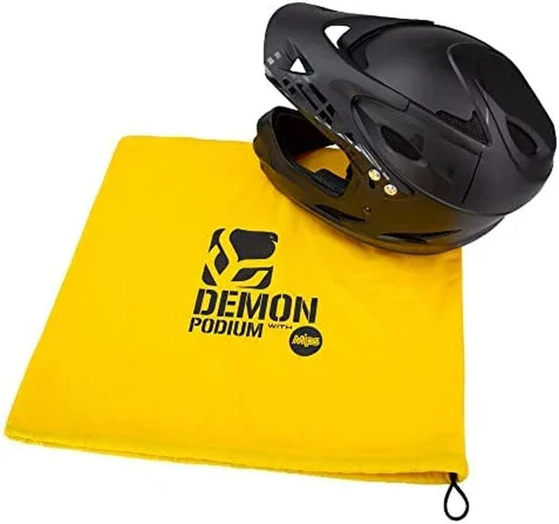 Demon Podium Full Face Bike Helmet Sporting Goods > Outdoor Recreation > Cycling > Cycling Apparel & Accessories > Bicycle Helmets Demon United Black w/ MIPS Medium 