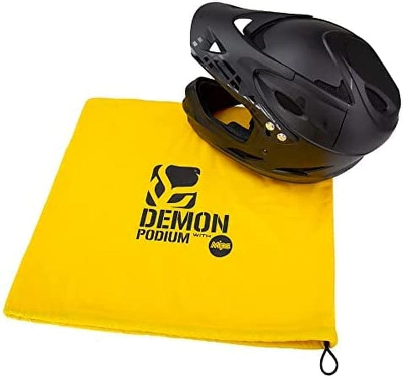 Demon Podium Full Face Bike Helmet Sporting Goods > Outdoor Recreation > Cycling > Cycling Apparel & Accessories > Bicycle Helmets Demon United Black w/ MIPS Large 