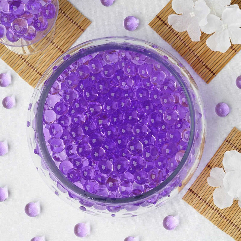 Efavormart 14G BIG round Water Beads Jelly Vase Filler Balls for Wedding Party Event Table Centerpieces Decoration Supply - BLACK Arts & Entertainment > Party & Celebration > Party Supplies Efavormart Purple  