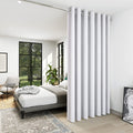 Deconovo Room Divider Curtains for Office (10Ft Wide X 8Ft Tall, 1 Panel, Khaki) Blackout Curtains for Sliding Door, Thermal Window Drapes, Grommet Curtain Panles for Bedroom, Living Room, Loft Home & Garden > Decor > Window Treatments > Curtains & Drapes Deconovo Greyish White 8.3ft Wide x 8ft Tall 