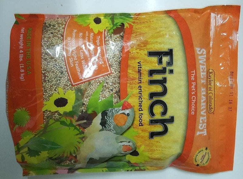 Sweet Harvest Finch Bird Food, 4 Lbs Bag - Seed Mix for Finches Animals & Pet Supplies > Pet Supplies > Bird Supplies > Bird Food Kaylor of Colorado 2-Pack  