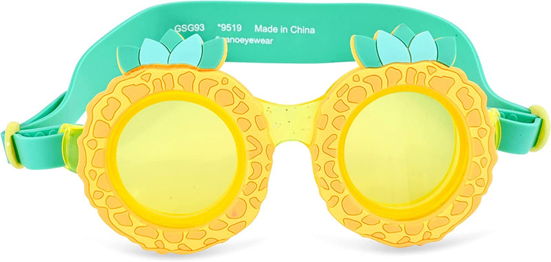 H2O Life Kids Swim Goggles for Girls and Boys Fun Toddler Swimming Eyewear Protection for Children Sporting Goods > Outdoor Recreation > Boating & Water Sports > Swimming > Swim Goggles & Masks H2O Life Yellow Pineapple One Size 