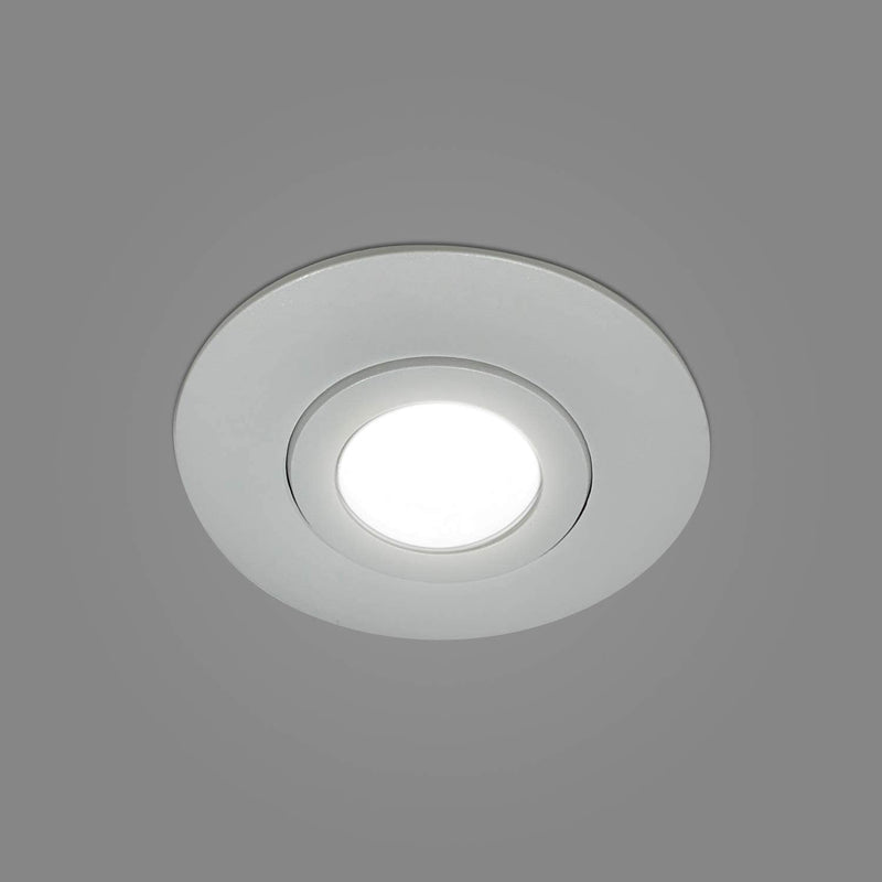 Maxxima 3 In. Slim round LED Gimbal Downlight, Dimmable, Flat Panel Light Fixture, Recessed Retrofit, 500 Lumens, Neutral White 4000K, 7 Watt, Junction Box Included. Home & Garden > Lighting > Flood & Spot Lights Maxxima   