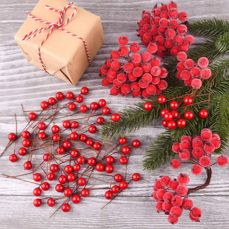 Morease 150 Pcs Red Holly Berry Christmas Diy Home Garden Decorations Christmas Supplies Home & Garden > Decor > Seasonal & Holiday Decorations& Garden > Decor > Seasonal & Holiday Decorations Morease   