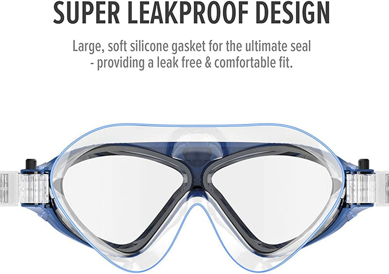 Outdoormaster Swim Mask - Wide View Swimming Mask & Goggles Anti-Fog Waterproof Sporting Goods > Outdoor Recreation > Boating & Water Sports > Swimming > Swim Goggles & Masks OutdoorMaster   