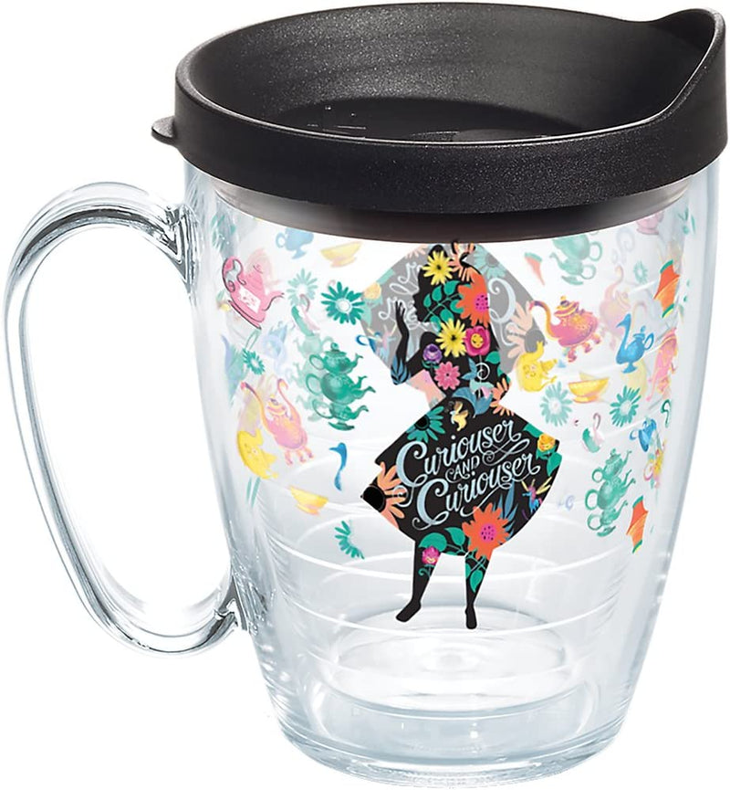 Tervis Disney - Alice in Wonderland - Curiouser Made in USA Double Walled Insulated Tumbler Cup Keeps Drinks Cold & Hot, 16Oz Mug, Classic Home & Garden > Kitchen & Dining > Tableware > Drinkware Tervis 16oz Mug  