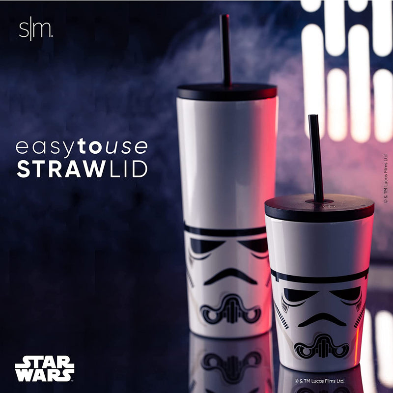 Simple Modern Star Wars Character Insulated Tumbler Cup with Flip Lid and Straw Lid | Reusable Stainless Steel Water Bottle Iced Coffee Travel Mug | Classic Collection | 24Oz Boba Fett Bonds