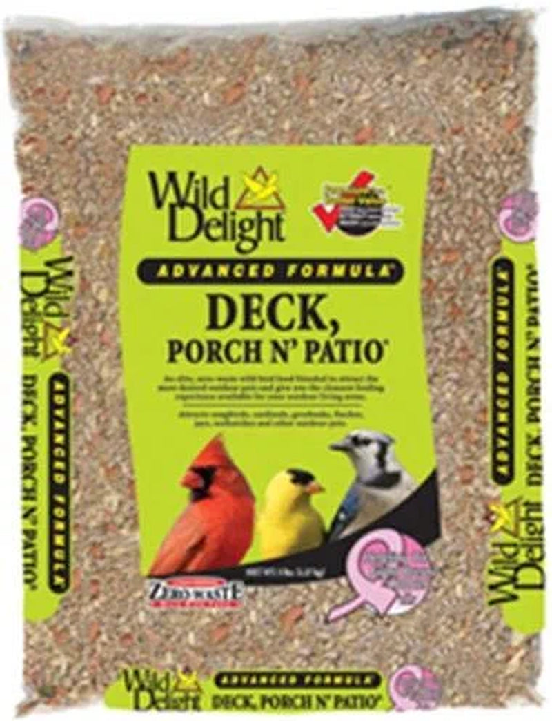Wild Delight Deck, Porch N' Patio No Waste Bird Food, 5 Lb Animals & Pet Supplies > Pet Supplies > Bird Supplies > Bird Food Arett Sales - LG Standard Packaging 5 lb 