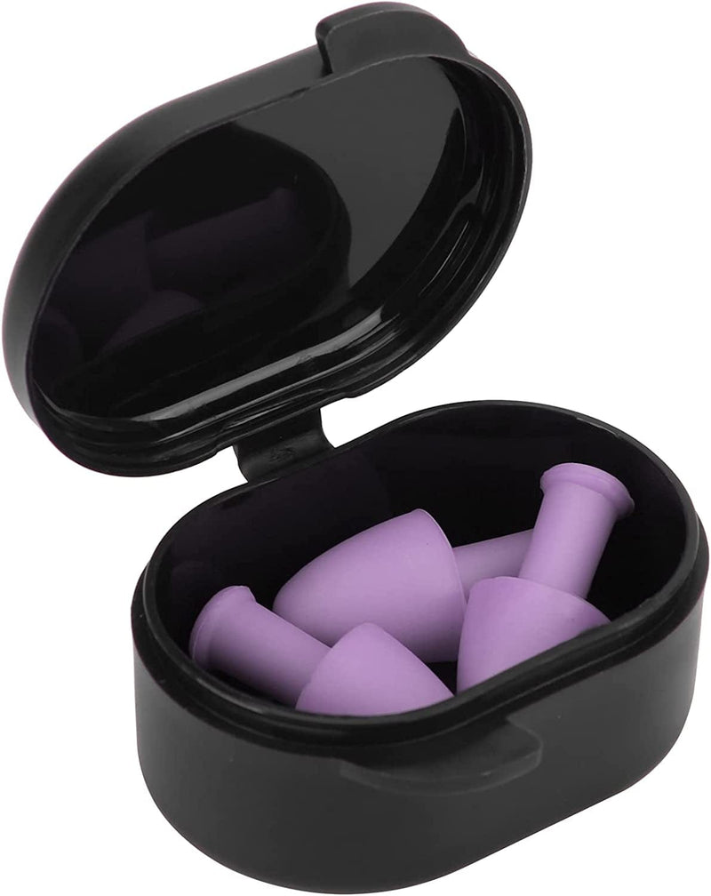 Dilwe Swimming Earplugs, 3Pcs Soft Silicone Swimming Ear Plugs with Storage Case Waterproof Earplugs Sporting Goods > Outdoor Recreation > Boating & Water Sports > Swimming Dilwe Purple  
