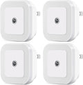 Dimmable Night Light Plug into Wall, LED Nightlight with Dusk-To-Dawn Sensor, Soft Glow Night Lights Plug in for Kids Room, Hallway, Bedroom, Bathroom, Kitchen,Stairs,2700K Warm White, 0.5W, 4 Packs Home & Garden > Lighting > Night Lights & Ambient Lighting SYCEES Daylight White  