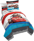 Disney Pixar Cars Racing Machine 5 Piece Twin Bed Set - Includes Comforter & Sheet Set - Bedding Features Lightning McQueen - Super Soft Fade Resistant Microfiber (Official Disney Pixar Product) Home & Garden > Linens & Bedding > Bedding Jay Franco Multi - Cars Twin 