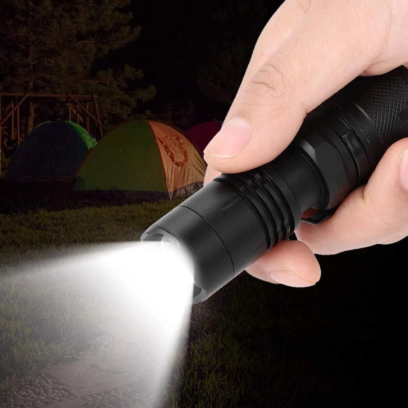 DJDK LED Torches,Led Mini Flashlight Waterproof Dimmable 5 Modes Long-Range Torch 1000Lm -16340 CR123A White Hardware > Tools > Flashlights & Headlamps > Flashlights DJDK   