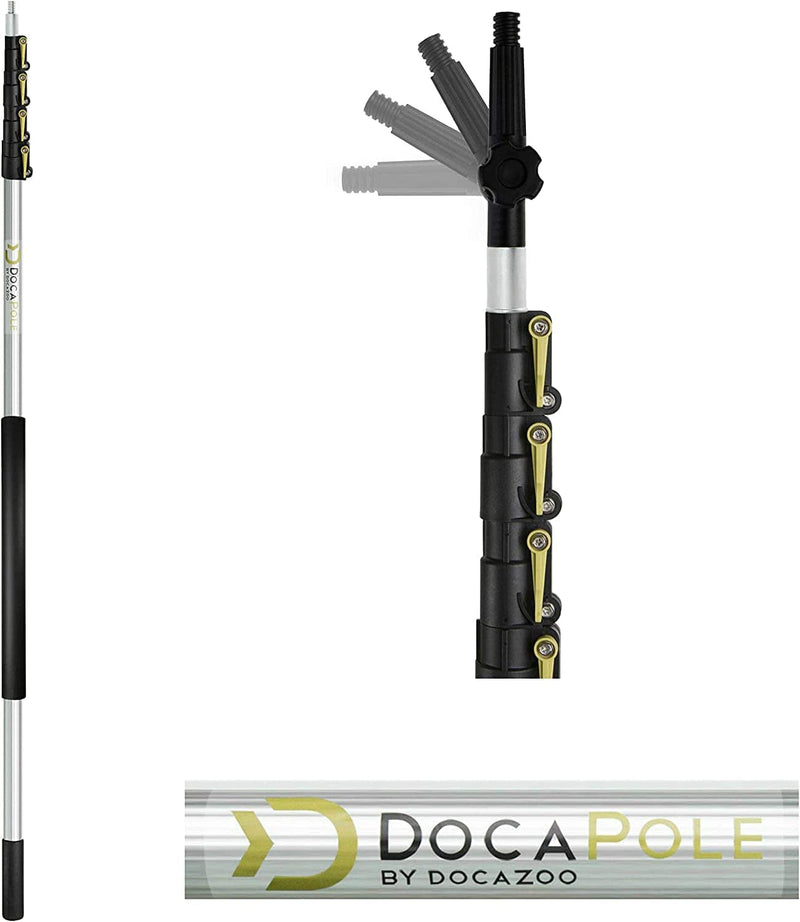 Docapole 7-30 Foot (36-Ft Reach) Hook with Telescopic Extension Pole for Hanging Lights, Boat Accessories, Pool, Clothing, and Other Retrieval Home & Garden > Pool & Spa > Pool & Spa Accessories DOCAZOO   