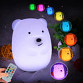 Dog Night Light, Night Lights for Kids, Bedside Lamp for Children, Baby Nursery Night-Light - Break Resistant/Eye Caring/Adjustable Brightness & Color/Time Setting/Touch-Control & Remote Control Home & Garden > Lighting > Night Lights & Ambient Lighting Glinrui Medium Bear 9 colors Medium 