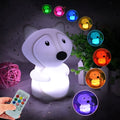 Dog Night Light, Night Lights for Kids, Bedside Lamp for Children, Baby Nursery Night-Light - Break Resistant/Eye Caring/Adjustable Brightness & Color/Time Setting/Touch-Control & Remote Control Home & Garden > Lighting > Night Lights & Ambient Lighting Glinrui Medium Fox 9 colors Medium 