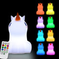 Dog Night Light, Night Lights for Kids, Bedside Lamp for Children, Baby Nursery Night-Light - Break Resistant/Eye Caring/Adjustable Brightness & Color/Time Setting/Touch-Control & Remote Control Home & Garden > Lighting > Night Lights & Ambient Lighting Glinrui Large Unicorn 9 colors Large 