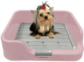 [DogCharge] Indoor Dog Potty Tray – with Protection Wall Every Side for No Leak, Spill, Accident - Keep Paws Dry and Floors Clean Animals & Pet Supplies > Pet Supplies > Dog Supplies > Dog Diaper Pads & Liners PS Korea Pink 1 Count (Pack of 1) 