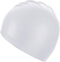Doovid Swim Caps for Women Men Waterproof Silicone Swim Cap Ear Protection Long Hair Sunscreen Swimming Cap Sporting Goods > Outdoor Recreation > Boating & Water Sports > Swimming > Swim Caps DOOVID C White One Size 