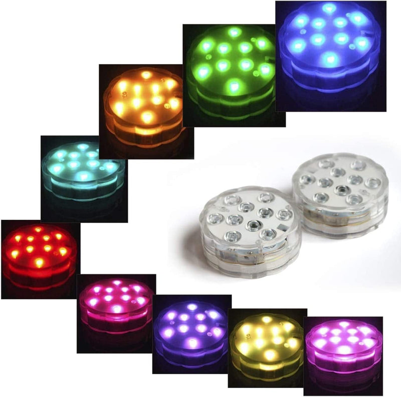 Durwell Color Changing Submersible LED Lights with Remote, 13 Colors 4 Modes Battery Powered Underwater LED Lights for Pool Pond Decoration (3 Packs) Home & Garden > Pool & Spa > Pool & Spa Accessories Durwell   